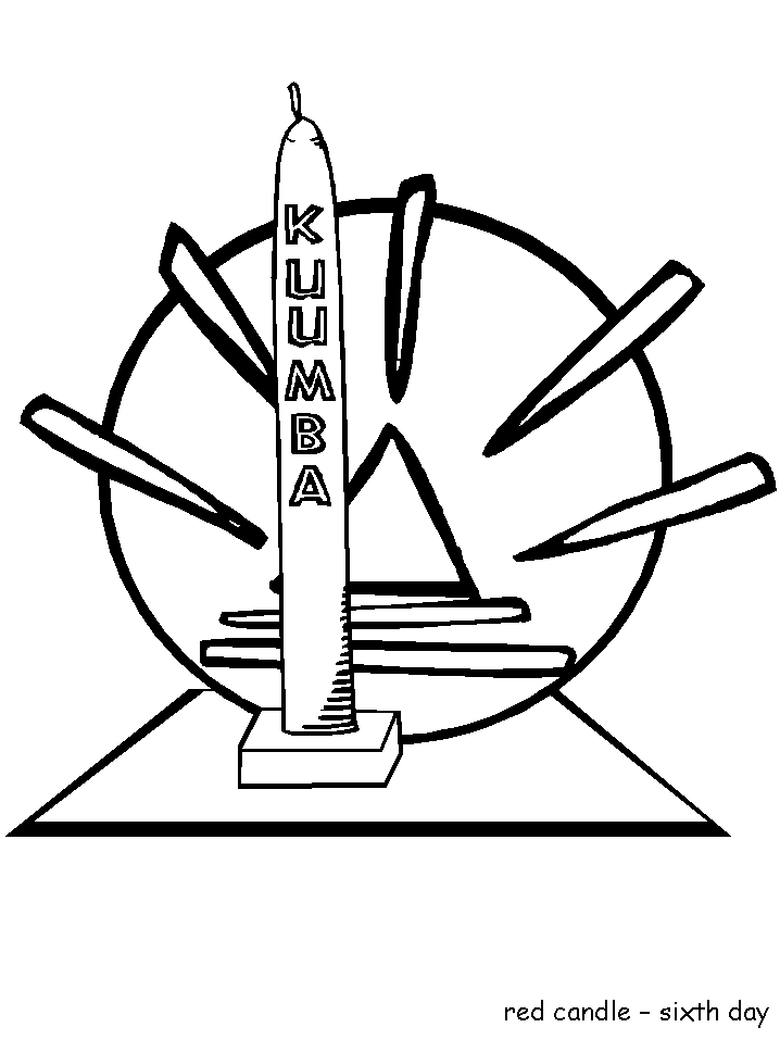 着色页: 宽扎节 (假期和特殊场合) #60435 - 免费可打印着色页