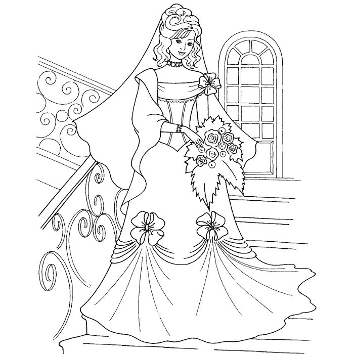 着色页: 婚礼 (假期和特殊场合) #55967 - 免费可打印着色页