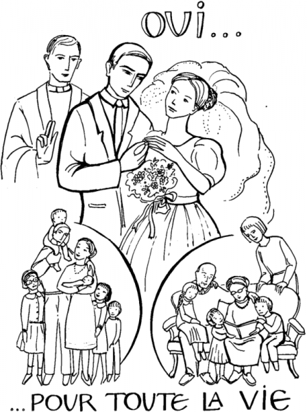 着色页: 婚礼 (假期和特殊场合) #55998 - 免费可打印着色页