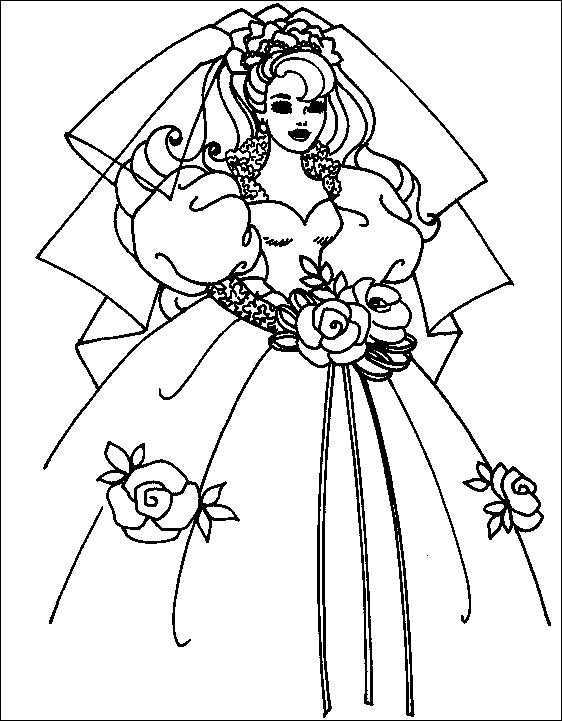着色页: 婚礼 (假期和特殊场合) #56022 - 免费可打印着色页