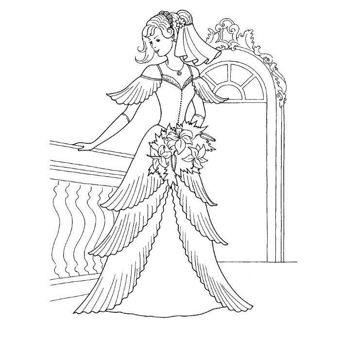 着色页: 婚礼 (假期和特殊场合) #56099 - 免费可打印着色页