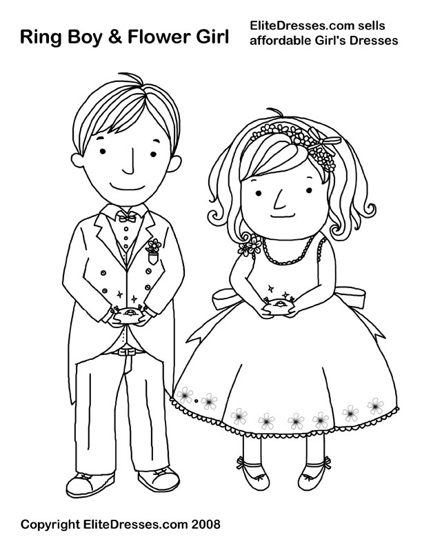 着色页: 婚礼 (假期和特殊场合) #56216 - 免费可打印着色页
