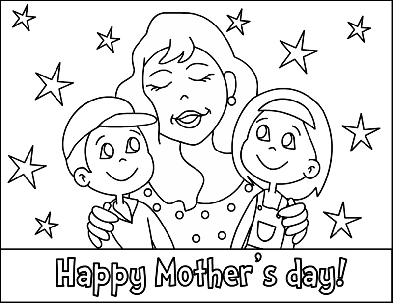 着色页: 母亲节 (假期和特殊场合) #129768 - 免费可打印着色页