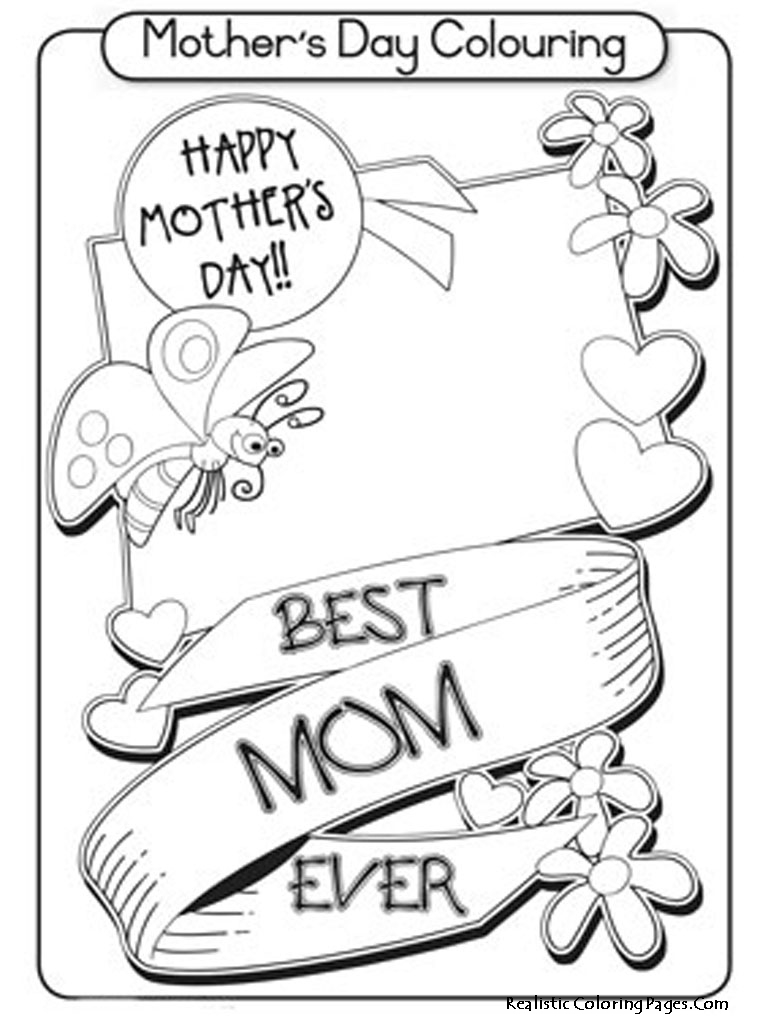 着色页: 母亲节 (假期和特殊场合) #129788 - 免费可打印着色页