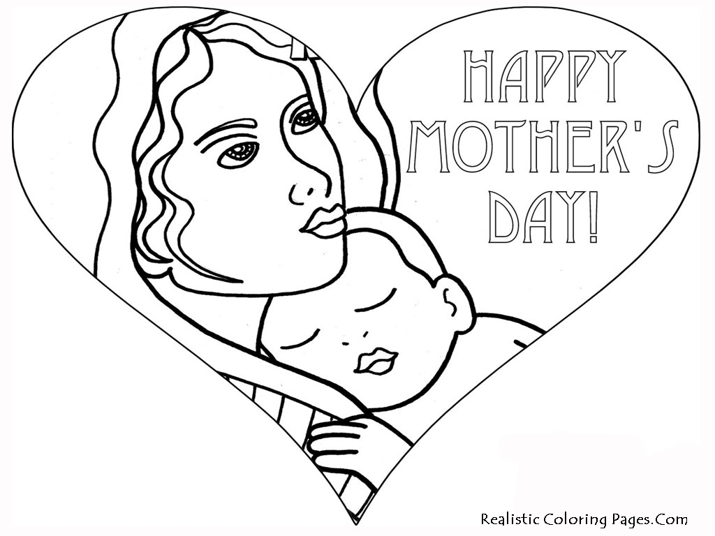 着色页: 母亲节 (假期和特殊场合) #129921 - 免费可打印着色页