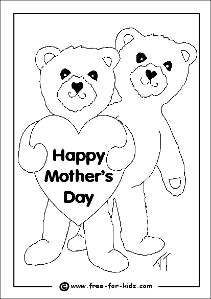 着色页: 母亲节 (假期和特殊场合) #130000 - 免费可打印着色页