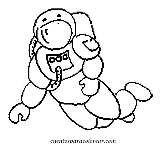 着色页: 宇航员 (行业和专业) #87602 - 免费可打印着色页
