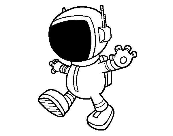 着色页: 宇航员 (行业和专业) #87617 - 免费可打印着色页