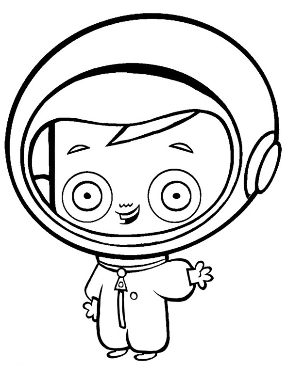 着色页: 宇航员 (行业和专业) #87705 - 免费可打印着色页