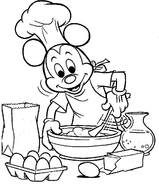 着色页: 厨师 (行业和专业) #91766 - 免费可打印着色页