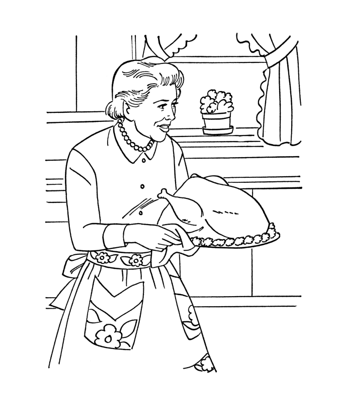着色页: 厨师 (行业和专业) #91812 - 免费可打印着色页