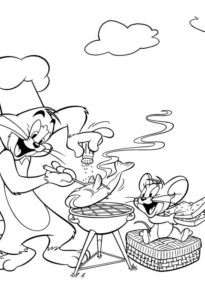 着色页: 厨师 (行业和专业) #91855 - 免费可打印着色页