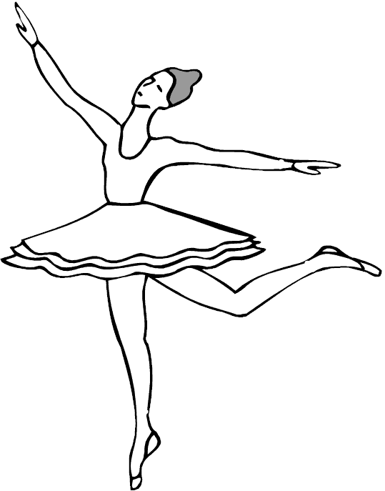 着色页: 舞蹈家 (行业和专业) #92132 - 免费可打印着色页