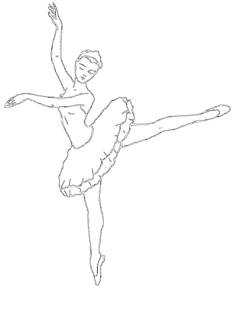 着色页: 舞蹈家 (行业和专业) #92205 - 免费可打印着色页