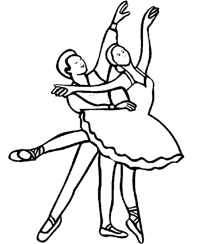 着色页: 舞蹈家 (行业和专业) #92301 - 免费可打印着色页
