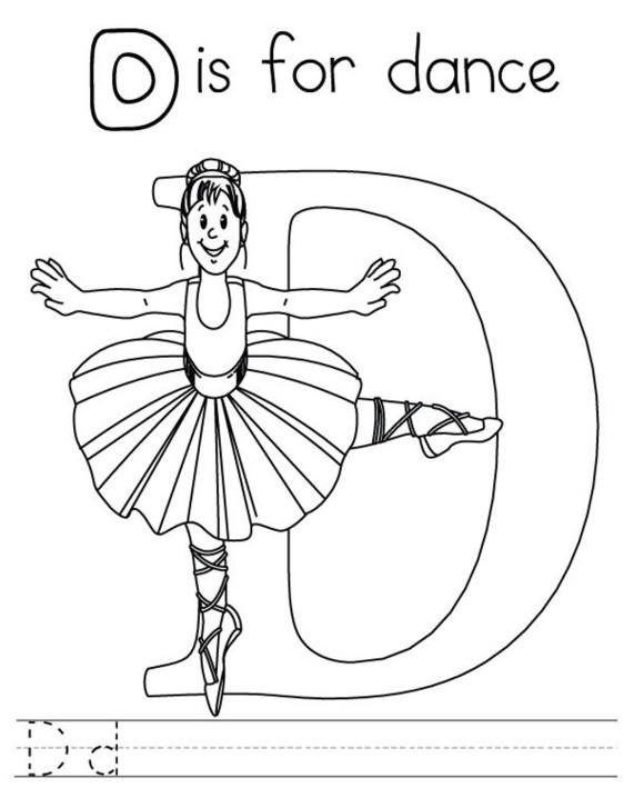 着色页: 舞蹈家 (行业和专业) #92315 - 免费可打印着色页