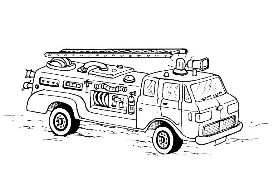 着色页: 消防队员 (行业和专业) #105599 - 免费可打印着色页
