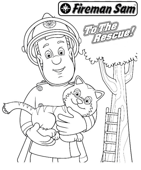 着色页: 消防队员 (行业和专业) #105625 - 免费可打印着色页