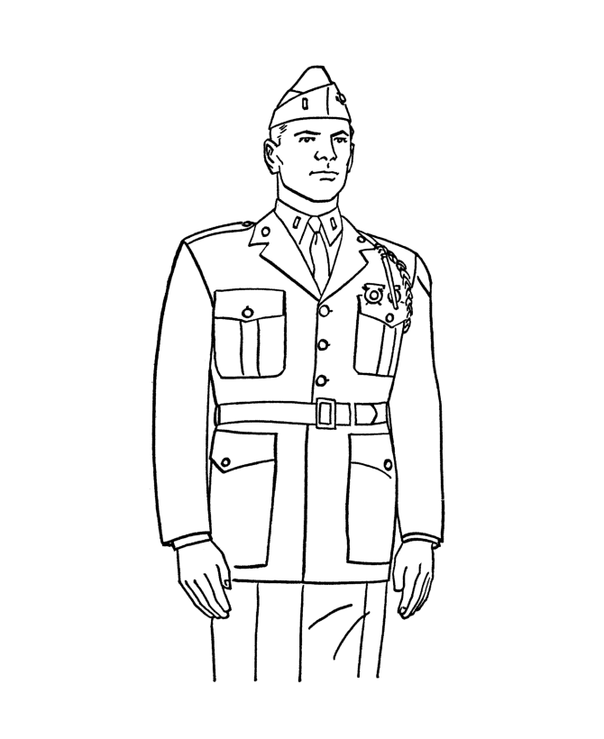 着色页: 军队 (行业和专业) #102381 - 免费可打印着色页