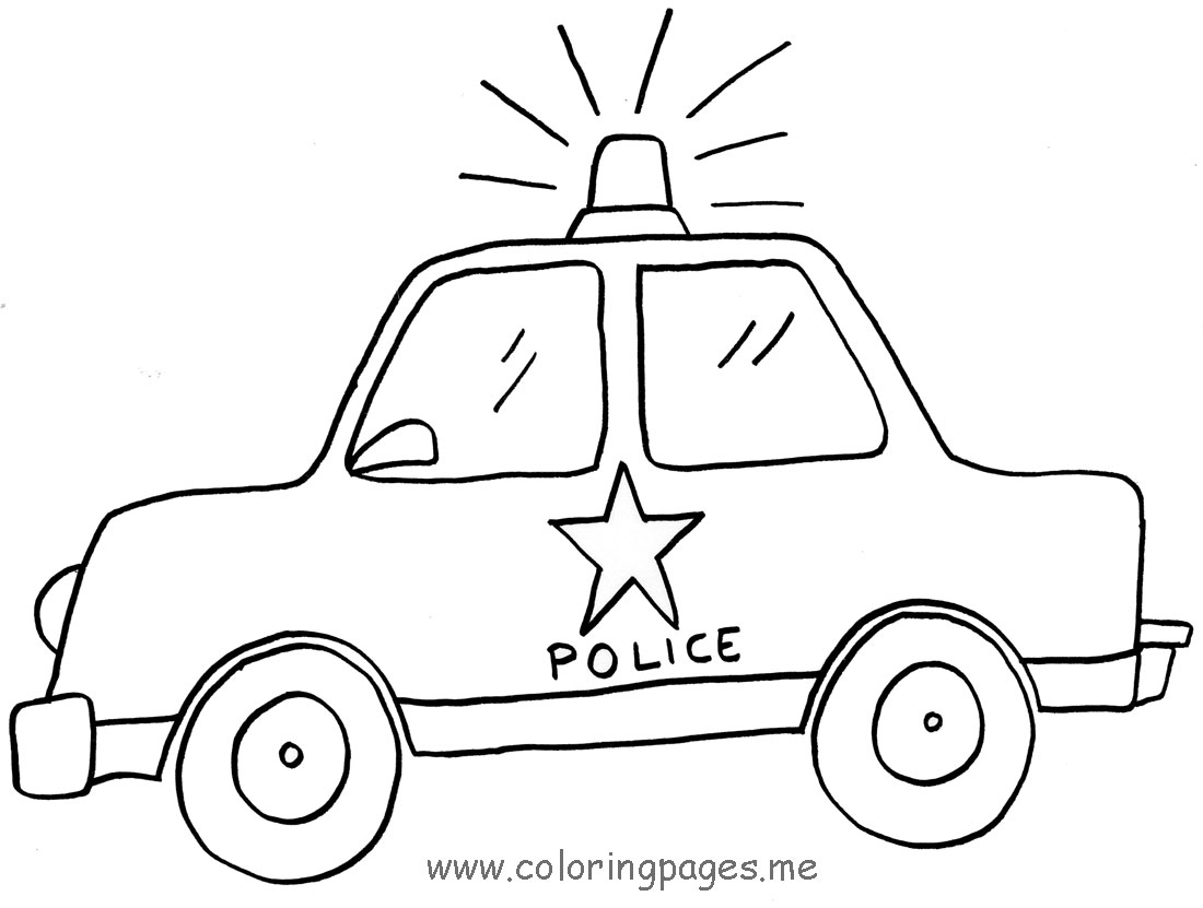 着色页: 警官 (行业和专业) #105446 - 免费可打印着色页