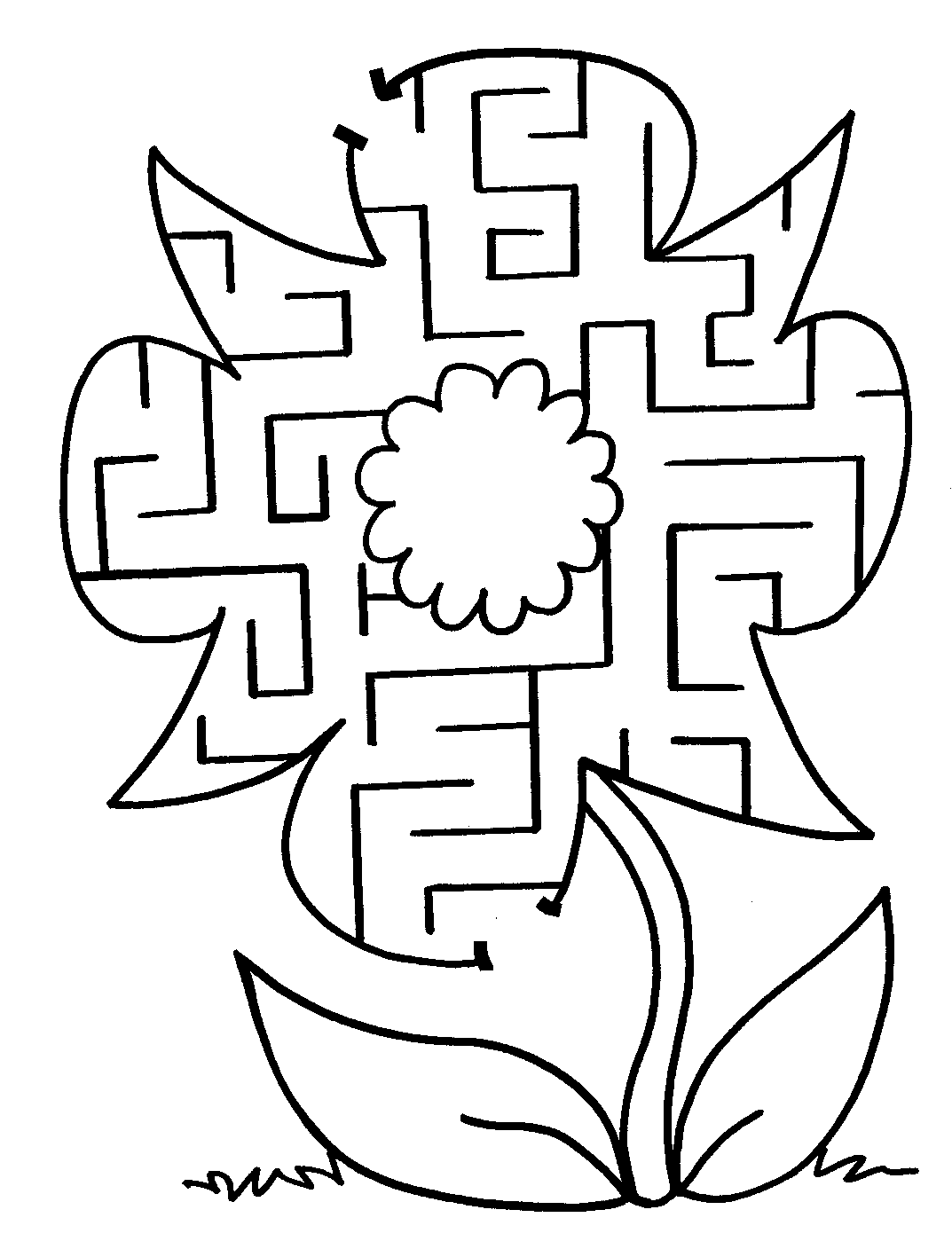 着色页: 迷宫 (学习和教育) #126476 - 免费可打印着色页