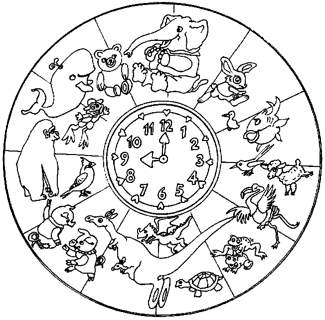 着色页: 动物曼荼罗 (曼荼罗) #22687 - 免费可打印着色页