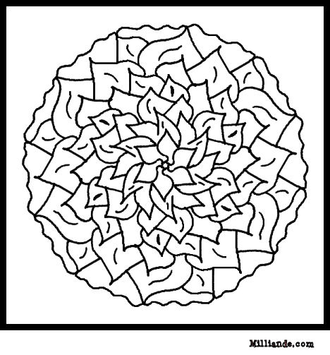 着色页: 曼荼罗花 (曼荼罗) #117093 - 免费可打印着色页