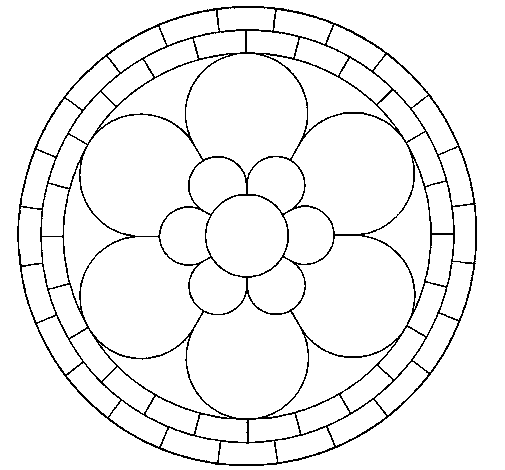 着色页: 儿童曼荼罗 (曼荼罗) #124345 - 免费可打印着色页