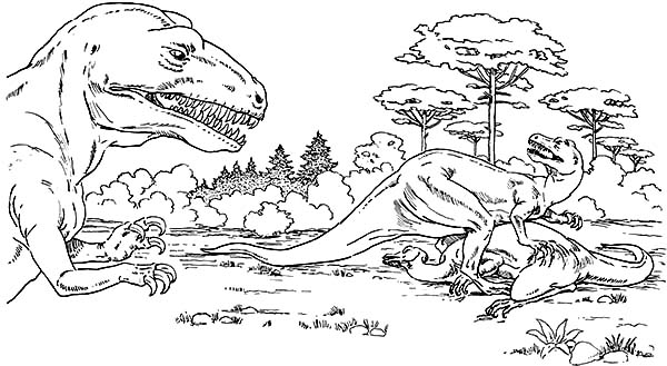 着色页: 侏罗纪公园 (电影) #15940 - 免费可打印着色页