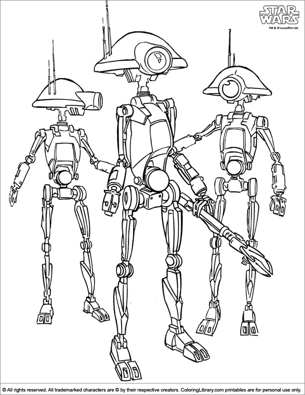着色页: 星球大战 (电影) #70886 - 免费可打印着色页