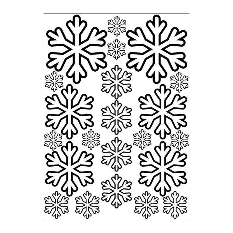 着色页: 雪花 (自然与季节) #160486 - 免费可打印着色页