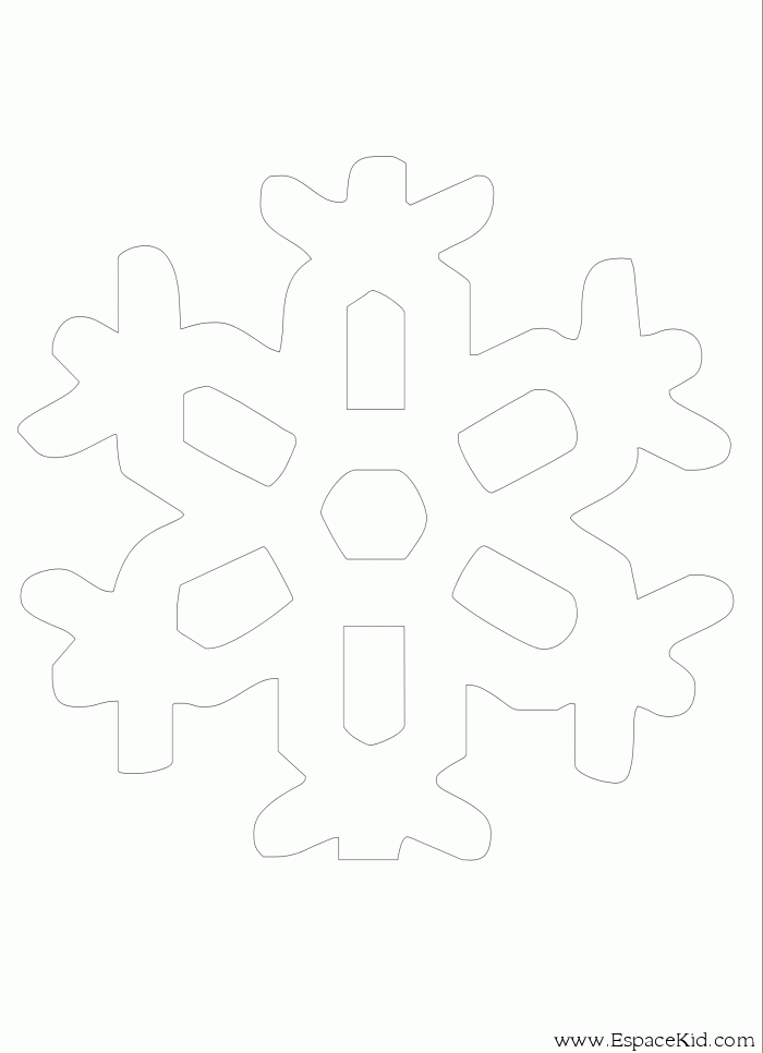 着色页: 雪花 (自然与季节) #160507 - 免费可打印着色页