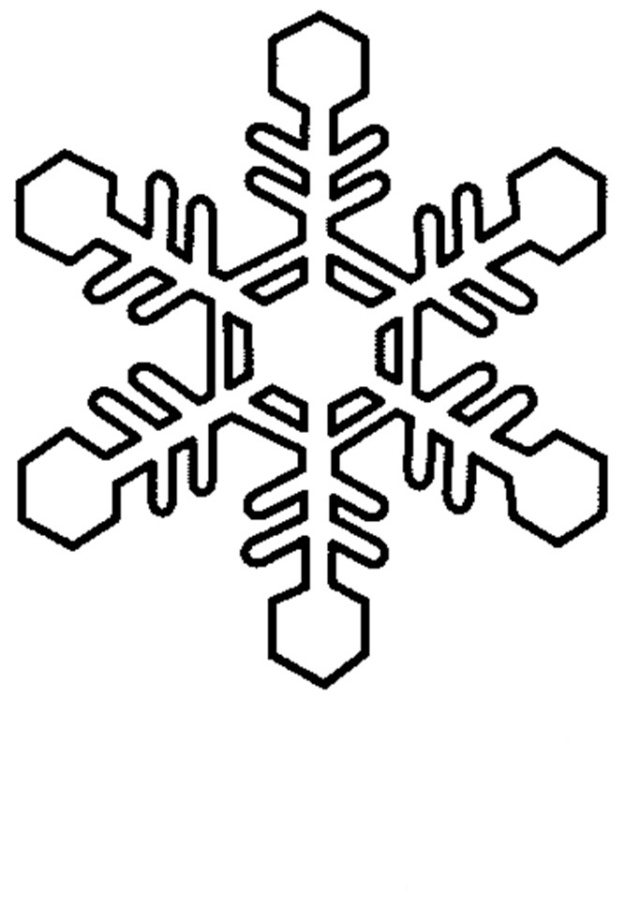着色页: 雪花 (自然与季节) #160526 - 免费可打印着色页