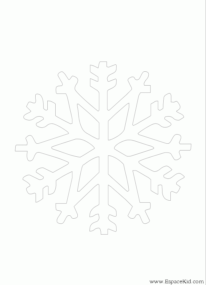 着色页: 雪花 (自然与季节) #160560 - 免费可打印着色页