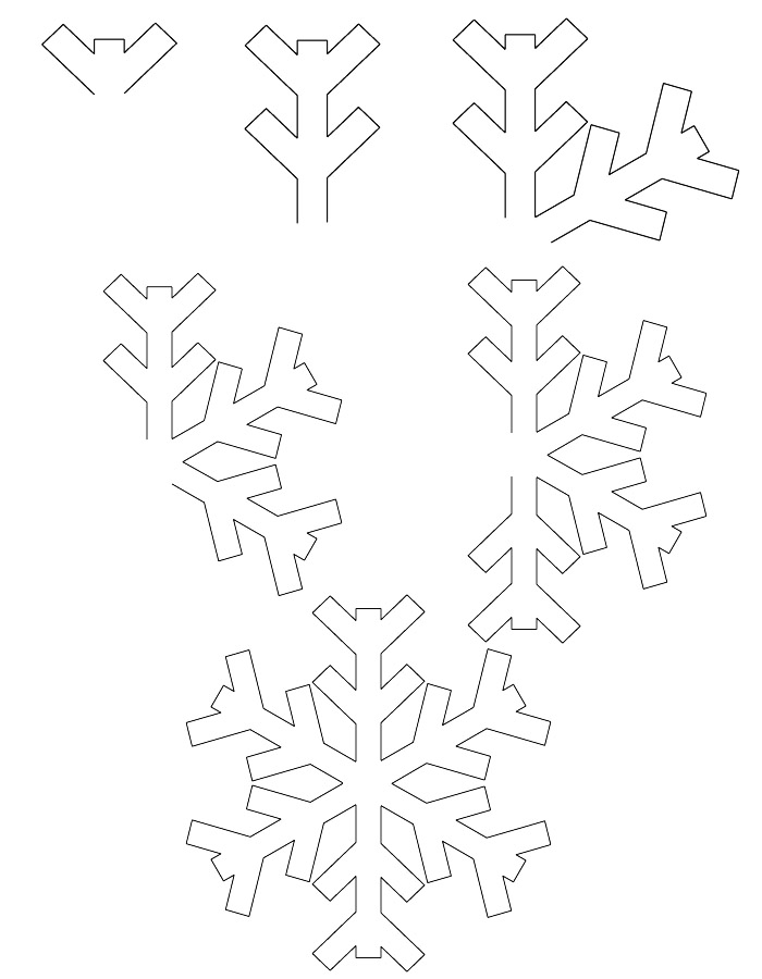 着色页: 雪花 (自然与季节) #160656 - 免费可打印着色页
