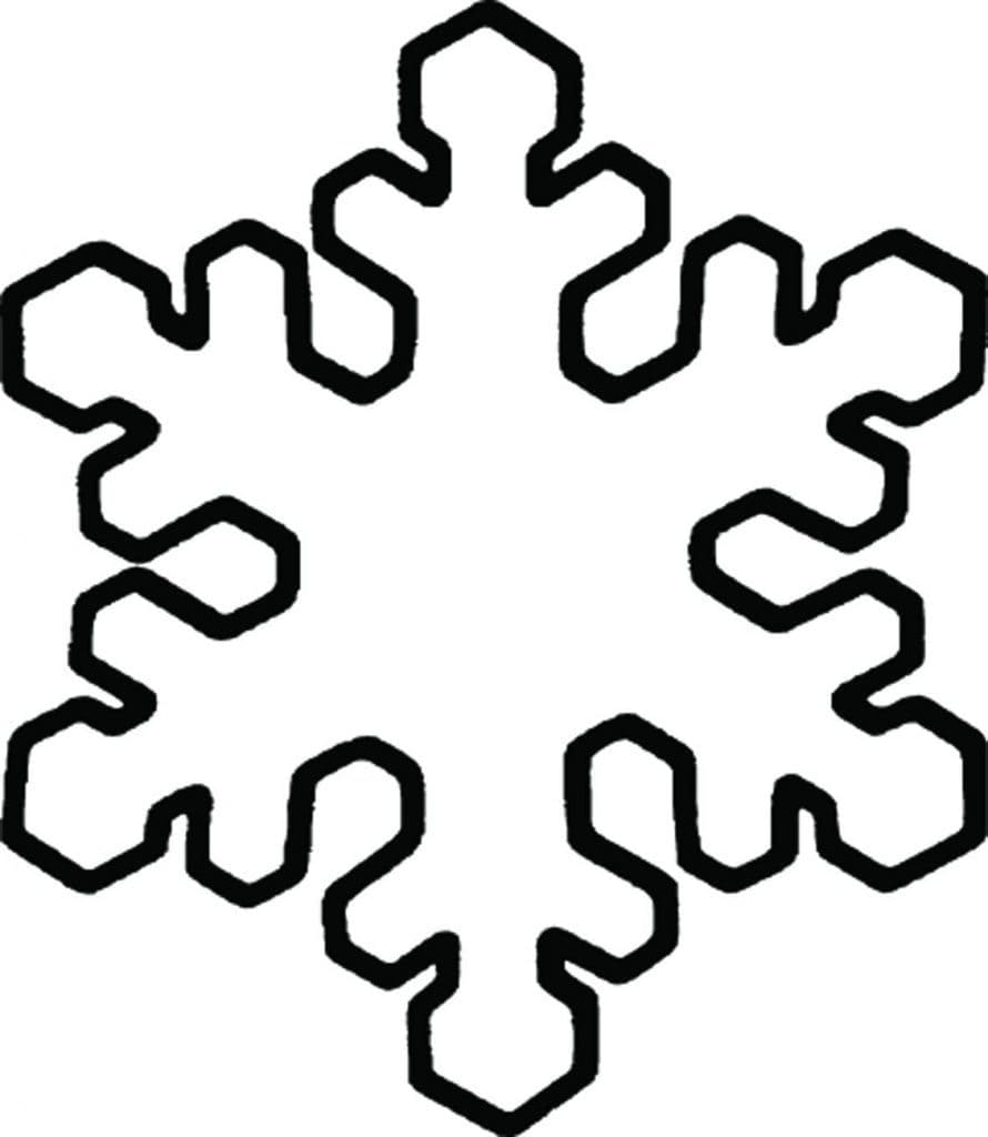 着色页: 雪花 (自然与季节) #190263 - 免费可打印着色页