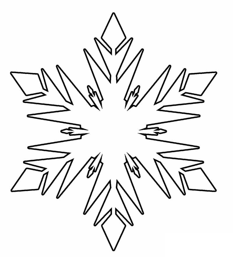 着色页: 雪花 (自然与季节) #190272 - 免费可打印着色页
