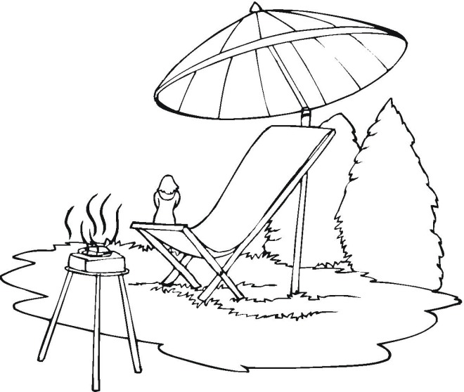 着色页: 夏季 (自然与季节) #165191 - 免费可打印着色页
