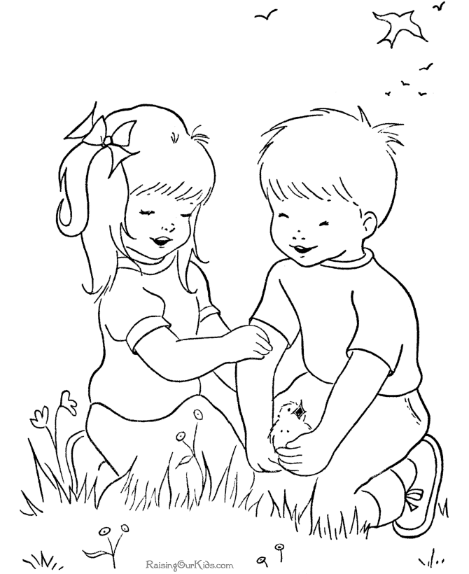 着色页: 夏季 (自然与季节) #165241 - 免费可打印着色页