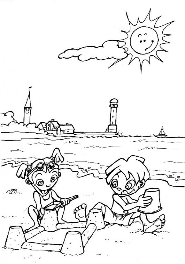 着色页: 夏季 (自然与季节) #165369 - 免费可打印着色页