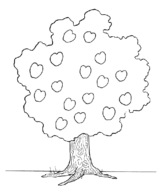 着色页: 苹果树 (自然) #163739 - 免费可打印着色页
