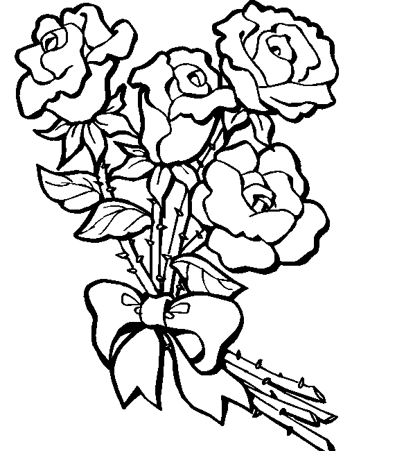 着色页: 一束鲜花 (自然) #160780 - 免费可打印着色页