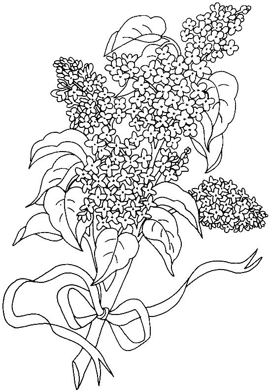 着色页: 一束鲜花 (自然) #160994 - 免费可打印着色页