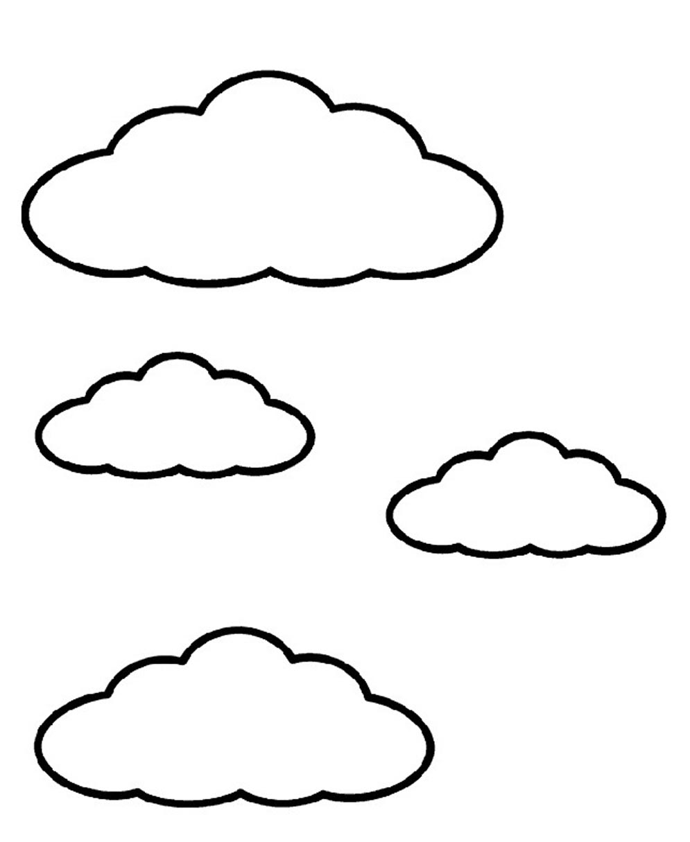 着色页: 云 (自然) #157324 - 免费可打印着色页