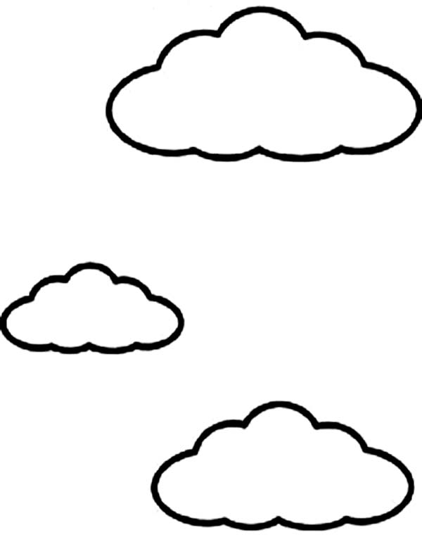 着色页: 云 (自然) #157462 - 免费可打印着色页