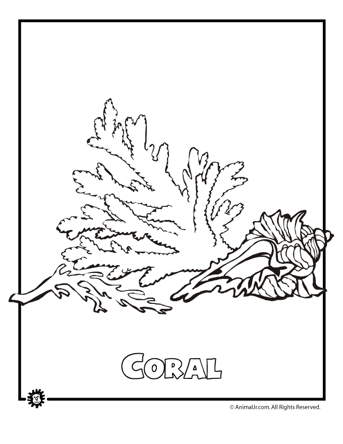 着色页: 珊瑚 (自然) #162945 - 免费可打印着色页