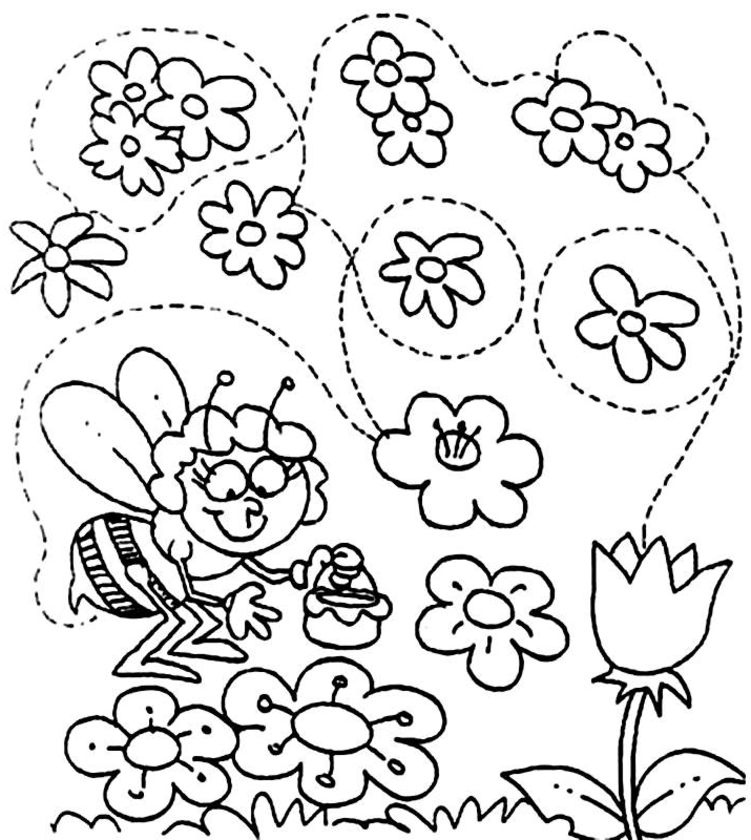 着色页: 雏菊 (自然) #161401 - 免费可打印着色页