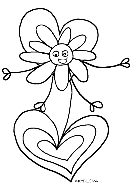 着色页: 雏菊 (自然) #161475 - 免费可打印着色页
