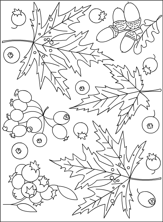 着色页: 秋季 (自然) #164165 - 免费可打印着色页