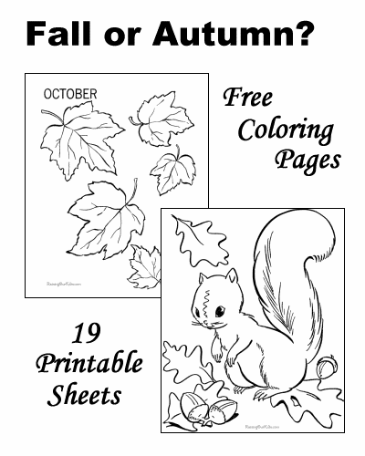 着色页: 秋季 (自然) #164313 - 免费可打印着色页